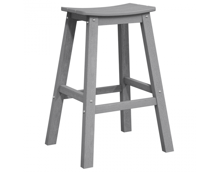 Sonata H Табуретки 2 бр Светлосив HDPE