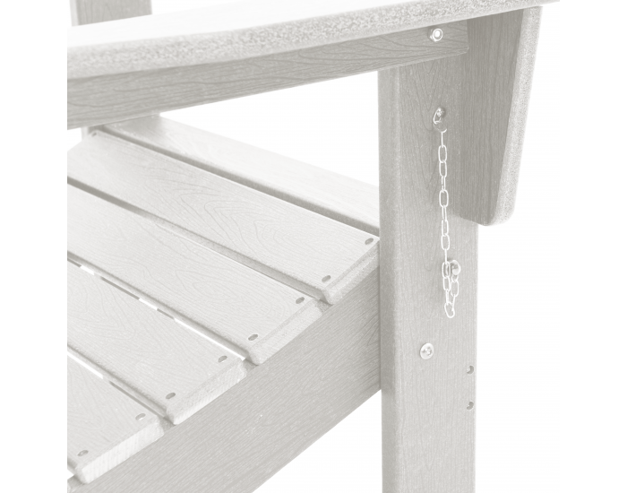 Sonata H стол Adirondack бял 74.5x80.5x90 см HDPE