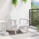 Sonata H Adirondack Chair Бял 74x82x91 см HDPE