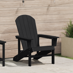 Sonata H Стол Adirondack Черен 74x82x91 см HDPE - Градински столове