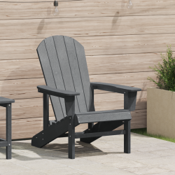 Sonata H Стол Adirondack Светлосив 74x82x91 см HDPE - Градински столове