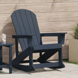 Sonata H Люлеещ се стол Adirondack Нейви син 73.5x92x90 см HDPE - Градински столове