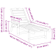 Sonata H Шезлонг Бял 53x162x98.5 см HDPE