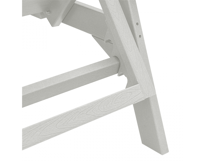 Sonata H Шезлонг Бял 53x162x98.5 см HDPE