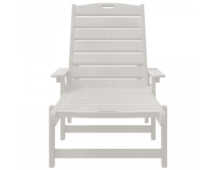 Sonata H Шезлонг Бял 53x162x98.5 см HDPE