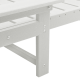 Sonata H Шезлонг Бял 53x162x98.5 см HDPE