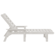 Sonata H Шезлонг Бял 53x162x98.5 см HDPE