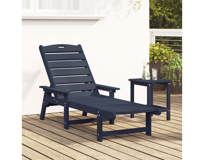 Sonata H Шезлонг Нейви син 53x162x98.5 см HDPE