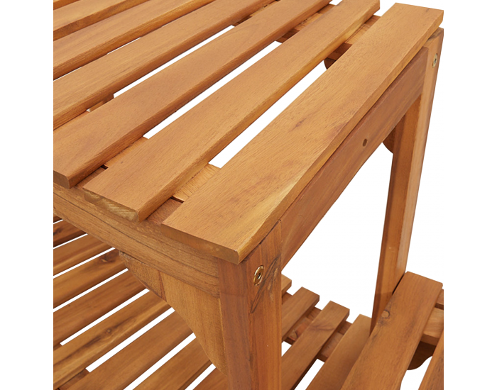 Sonata H Около джакузи полукръг 252x111.5x55.5 см от масивна акациева дървесина