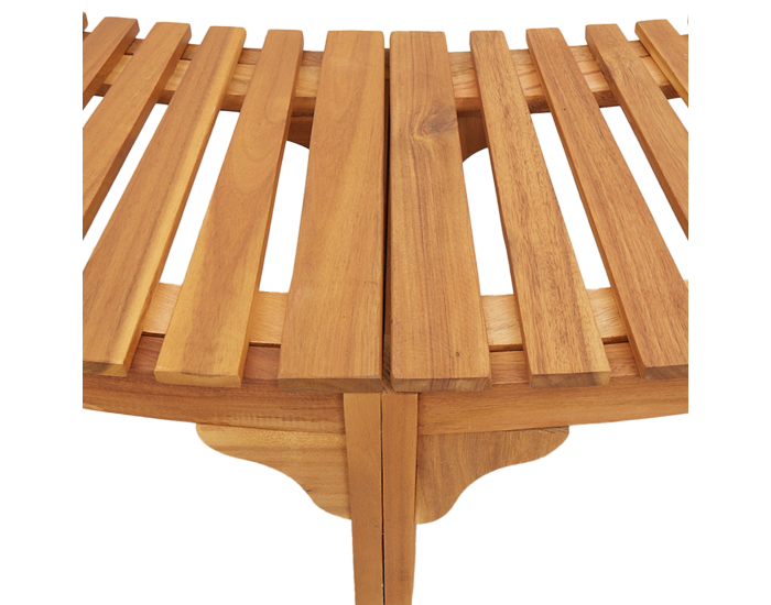 Sonata H Около джакузи полукръг 252x111.5x55.5 см от масивна акациева дървесина