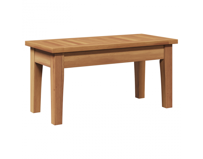 Комплект от 5 части градински пейки с възглавници от масивно дърво тиково