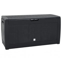 Sonata H Градински сандък за съхранение антрацит 119x48x60 см PP - Външни съоражения