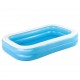 Bestway Семеен правоъгълен надуваем басейн 262x175x51 см синьо и бяло Bestway Семеен правоъгълен надуваем басейн 262x175x51 см синьо и бяло