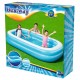 Bestway Семеен правоъгълен надуваем басейн 262x175x51 см синьо и бяло Bestway Семеен правоъгълен надуваем басейн 262x175x51 см синьо и бяло