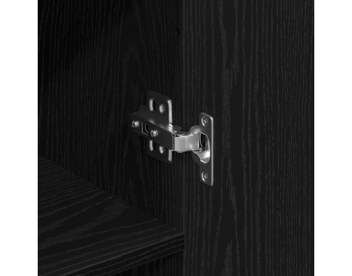 Sonata H Висок шкаф Черен дъб 69.5x34x180 см