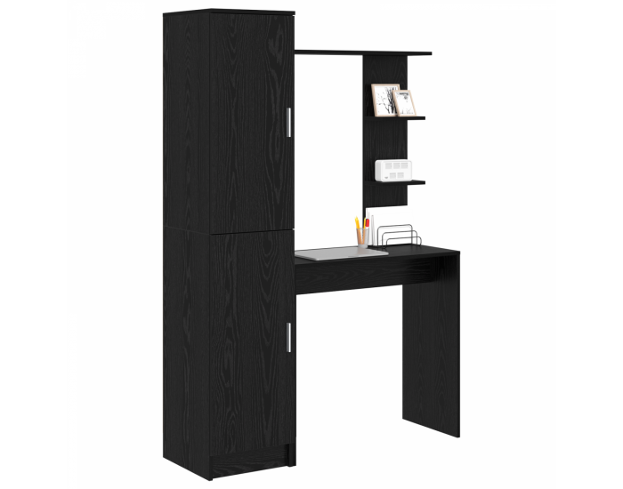 Sonata H Маса със съхранение Черна дъбова Инженерна дървесина