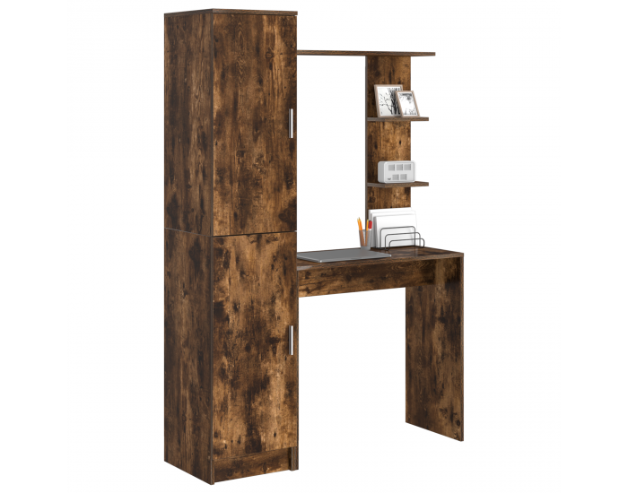 Sonata H Бюро с съхранение Опушен дъб Инженерна дървесина