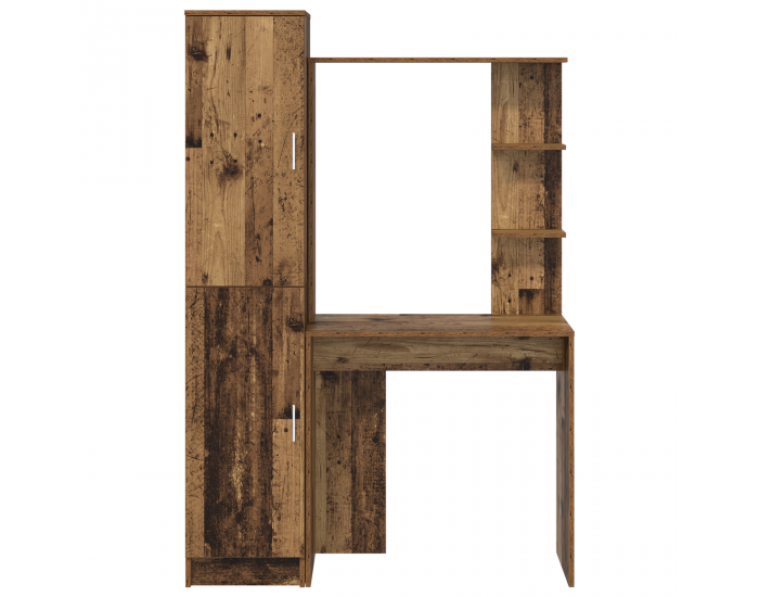 Sonata H Бюро със съхранение старо дърво инжeнерно дърво