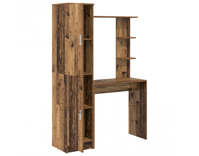 Sonata H Бюро със съхранение старо дърво инжeнерно дърво