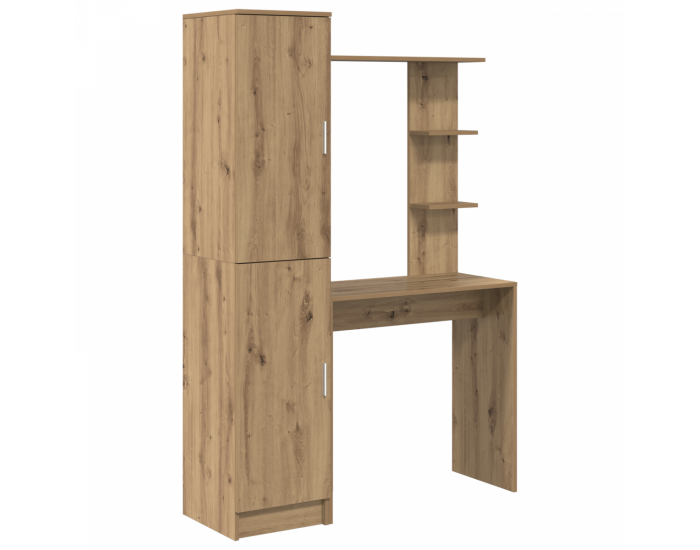 Sonata H Маса с място за съхранение, артистичен дъб, инженерна дървесина