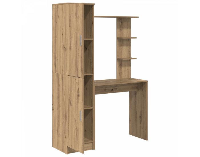 Sonata H Маса с място за съхранение, артистичен дъб, инженерна дървесина