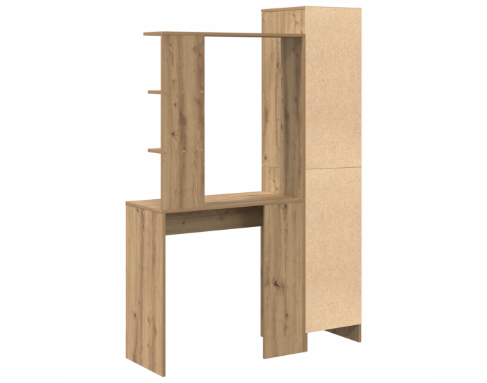 Sonata H Маса с място за съхранение, артистичен дъб, инженерна дървесина