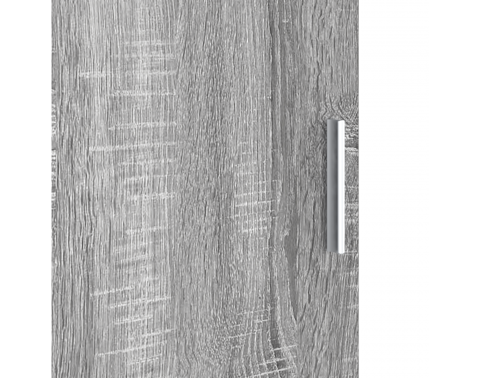 Sonata H работна маса с място за съхранение Сиво Sonoma Инженерна дървесина