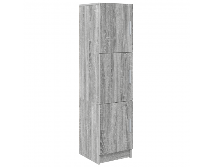 Sonata H работна маса с място за съхранение Сиво Sonoma Инженерна дървесина