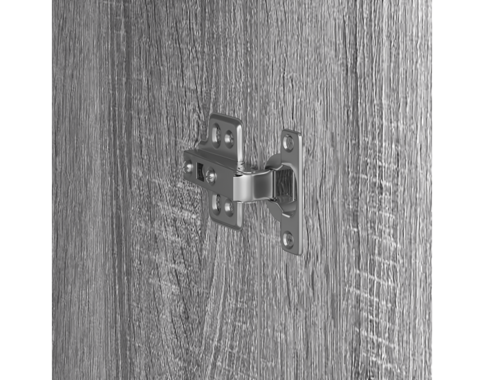 Sonata H работна маса с място за съхранение Сиво Sonoma Инженерна дървесина