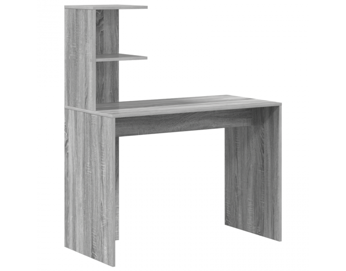 Sonata H работна маса с място за съхранение Сиво Sonoma Инженерна дървесина
