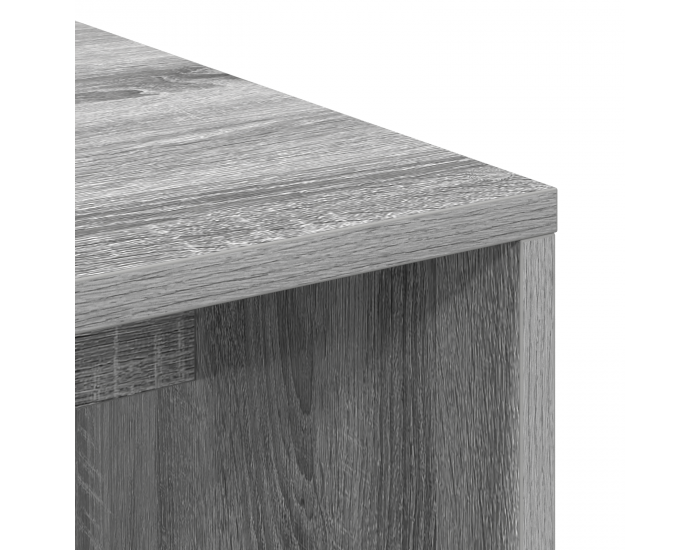 Sonata H работна маса с място за съхранение Сиво Sonoma Инженерна дървесина