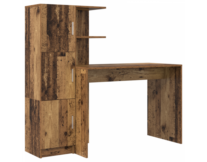 Sonata H Деск с Съхранение Стара Дървесина Инженерна Дървесина