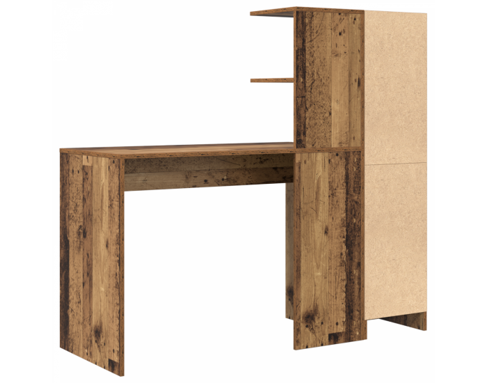 Sonata H Деск с Съхранение Стара Дървесина Инженерна Дървесина