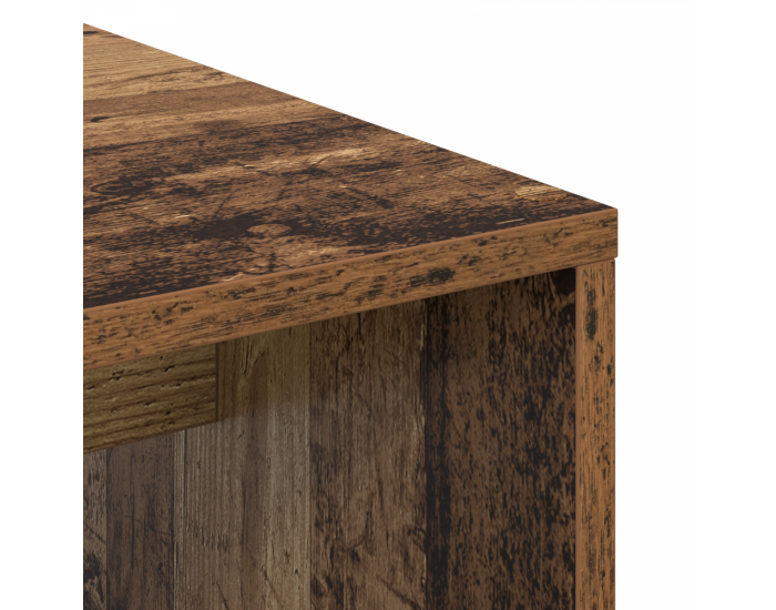 Sonata H Деск с Съхранение Стара Дървесина Инженерна Дървесина