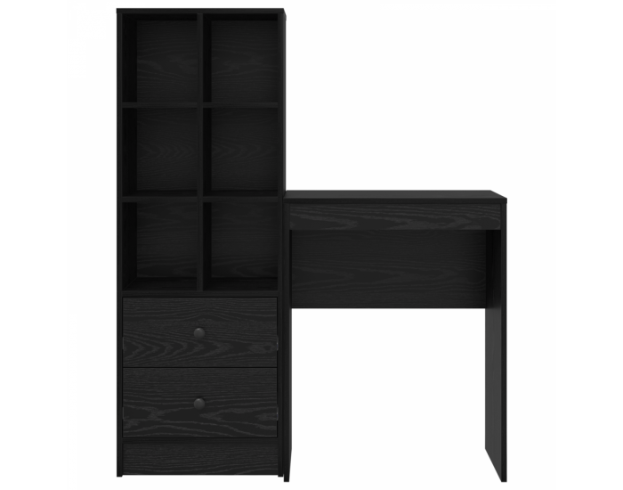 Sonata H Бюро с място за съхранение Черен дъб Инженерно дърво