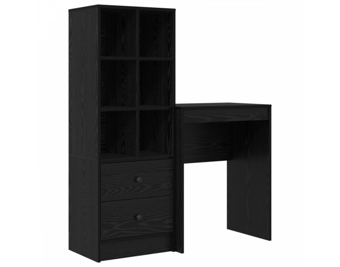 Sonata H Бюро с място за съхранение Черен дъб Инженерно дърво