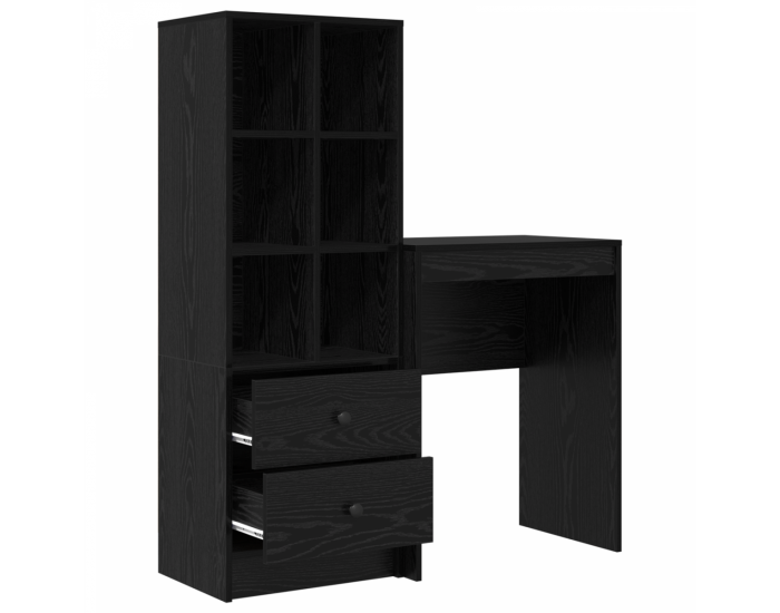 Sonata H Бюро с място за съхранение Черен дъб Инженерно дърво