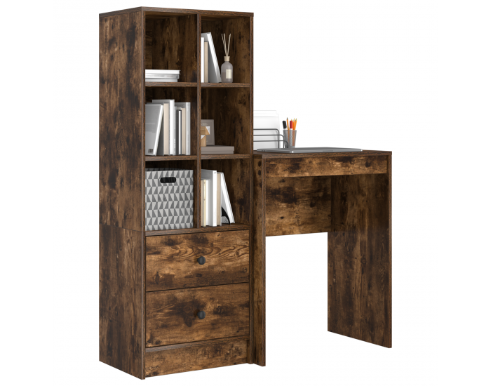 Sonata H Стол с място за съхранение Опушен дъб Инжeнерна дървесина