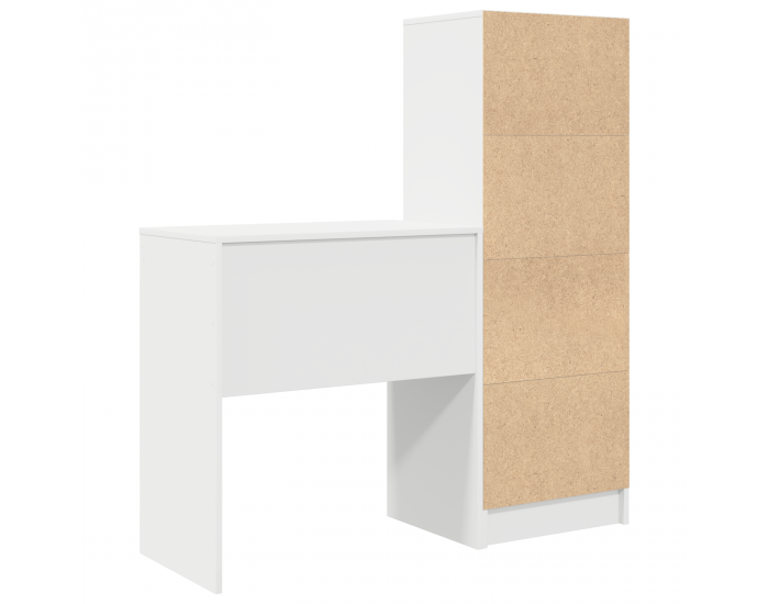 Sonata H Бюро с съхранение Бяло Инженерна дървесина Sonata H Бюро с съхранение Бяло Инженерна дървесина
