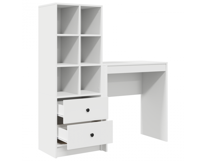 Sonata H Бюро с съхранение Бяло Инженерна дървесина Sonata H Бюро с съхранение Бяло Инженерна дървесина