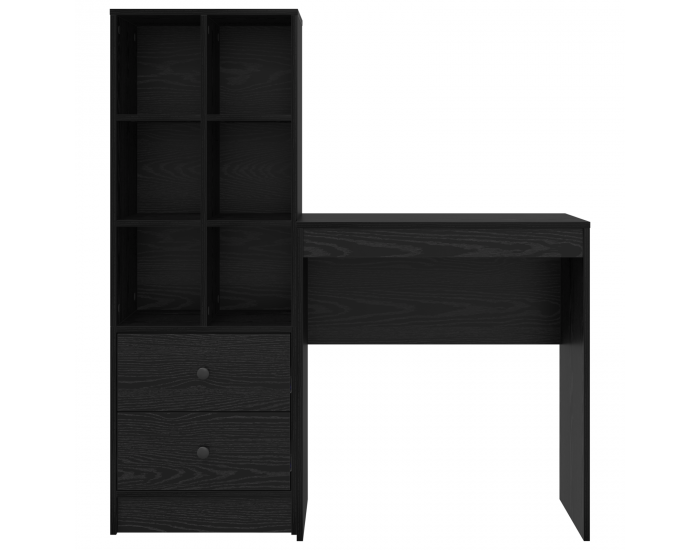 Sonata H Бюро с хранилище черен дъб инженерна дървесина