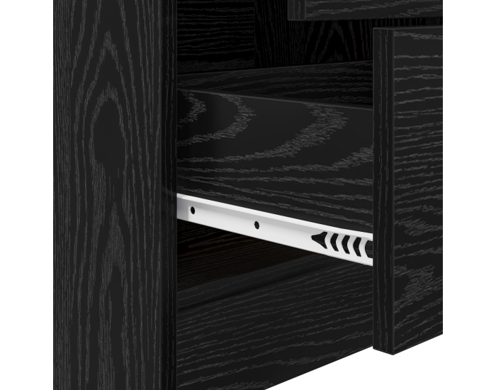 Sonata H Бюро с хранилище черен дъб инженерна дървесина