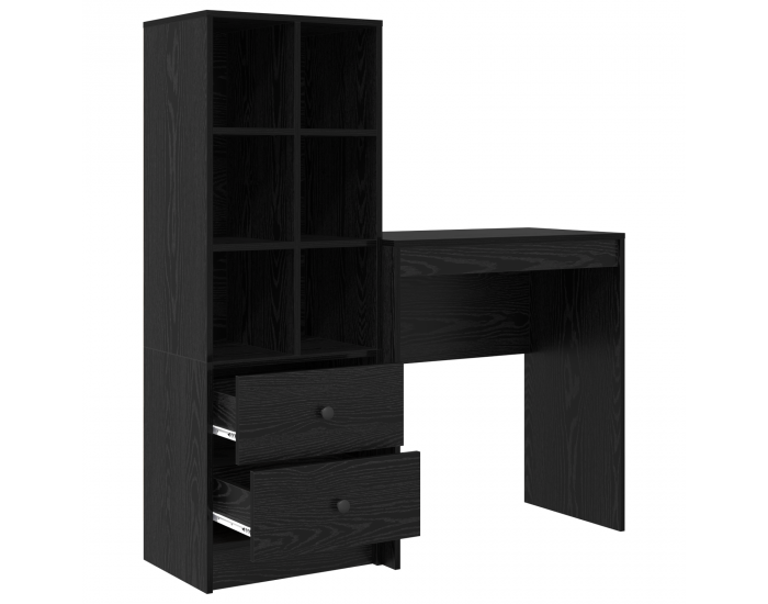 Sonata H Бюро с хранилище черен дъб инженерна дървесина