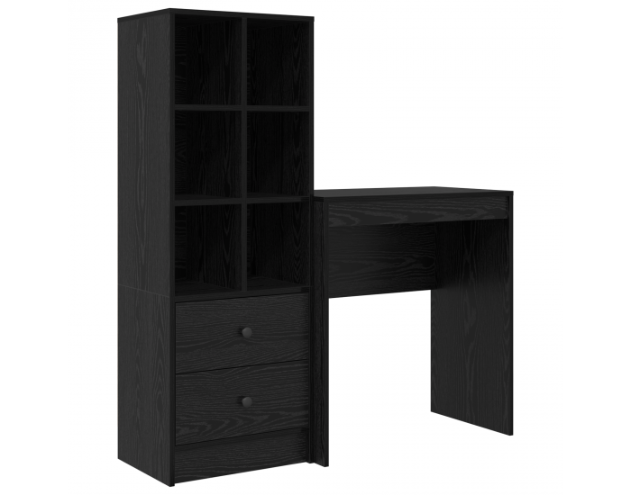 Sonata H Бюро с хранилище черен дъб инженерна дървесина