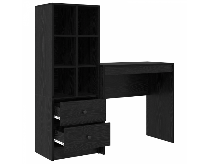 Sonata H Бюро с място за съхранение Черен дъб Инженерна дървесина