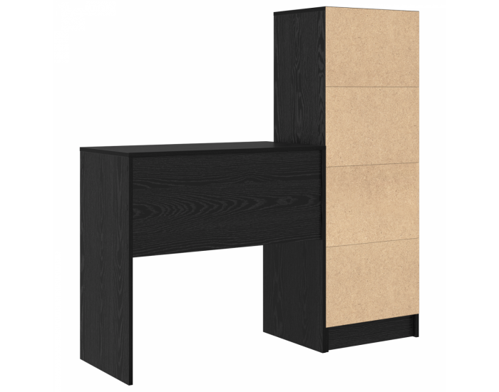 Sonata H Бюро с място за съхранение Черен дъб Инженерна дървесина