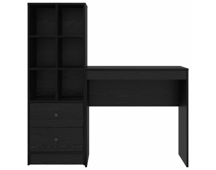 Sonata H Бюро с място за съхранение Черен дъб Инженерна дървесина