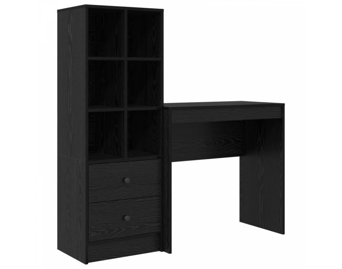 Sonata H Бюро с място за съхранение Черен дъб Инженерна дървесина