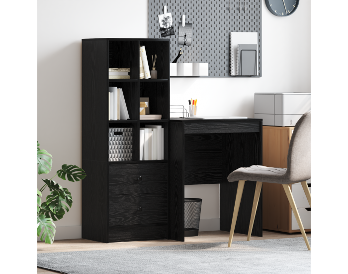 Sonata H Стол с място за съхранение черен дъб инженерна дървесина