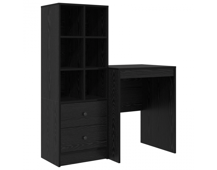 Sonata H Стол с място за съхранение черен дъб инженерна дървесина